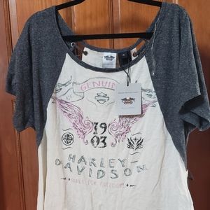 HD Gray/White Tee